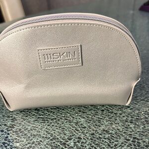 111SKIN Metallic Silver Travel Cosmetic Case